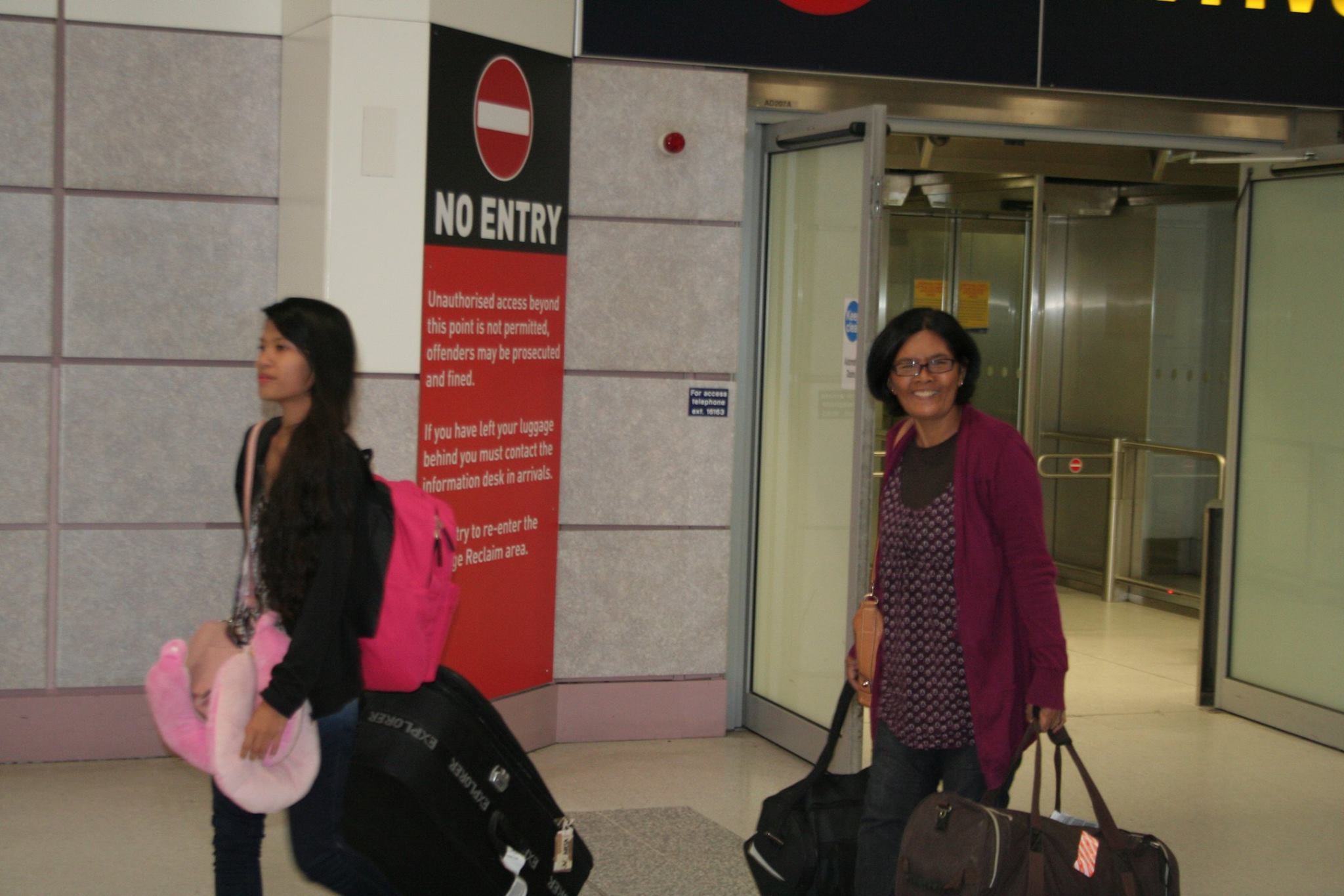 Arrival in Manchester Airport