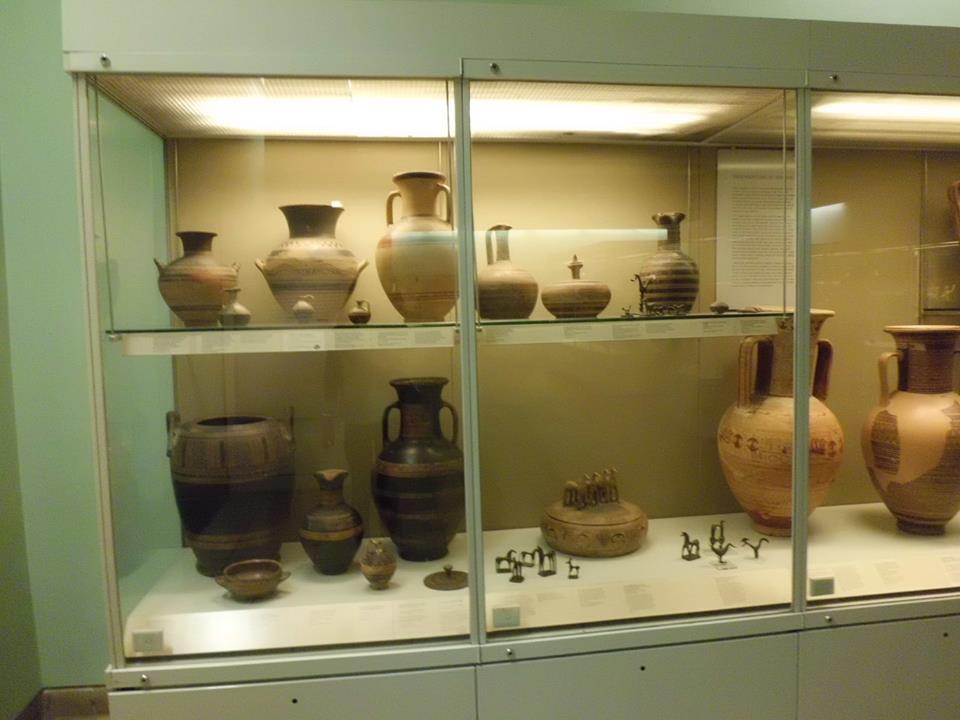 Ancient Jars(Amphora) in Rome, British Museum, London, UK