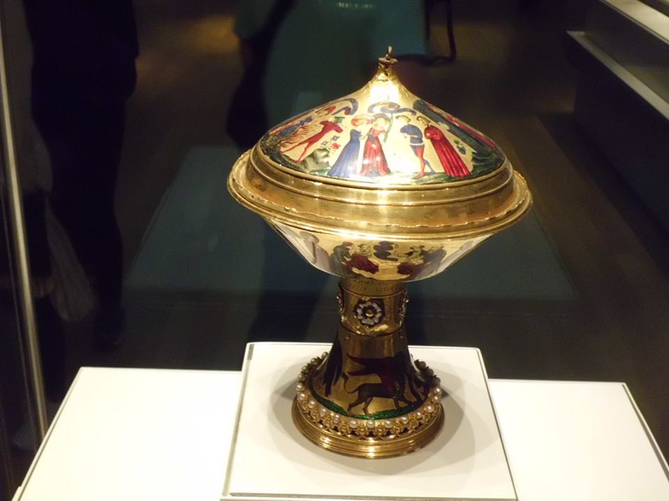 Royal Gold Cup, it was designed for ceremonial use or for display at royal feasts in Rome, British Museum, London, UK
